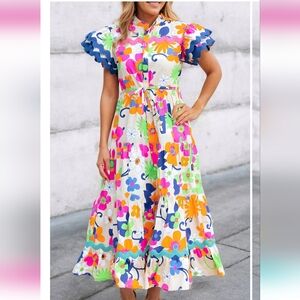 Gorgeous Floral Spring Dress-NWT